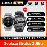 Zeblaze-Montre intelligente GPS Ultra Stratos 2, boussole intégrée, altimètre barométrique, bande touristique, appel vocal GNSS, montre intelligente 10iko, nouveau 1